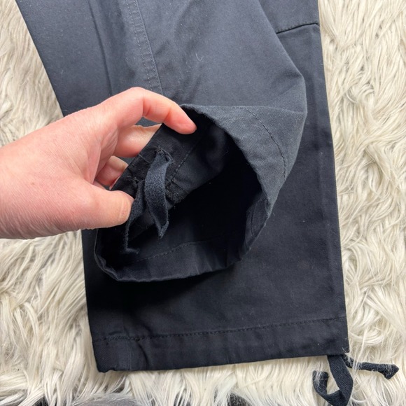 Empyre Men's 32 Black Twill Utility Cargo Pants Adjustable Waist Baggy Street - Picture 2 of 7